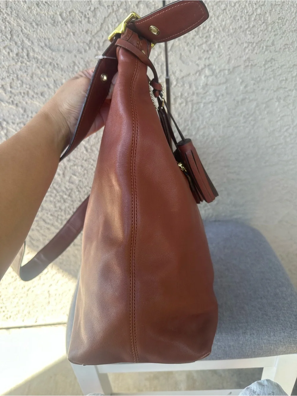 COACH Vintage Legacy Leather Duffle crossbody bag - Large size